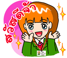 Office girl by ViccVoon Studio sticker #1378075