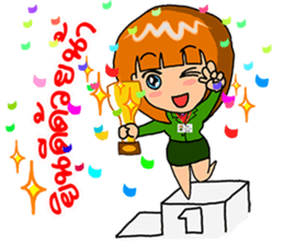 Office girl by ViccVoon Studio sticker #1378081