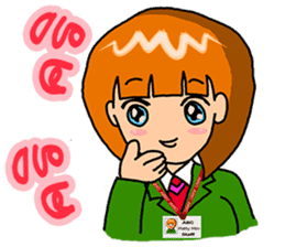 Office girl by ViccVoon Studio sticker #1378083