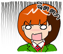 Office girl by ViccVoon Studio sticker #1378084