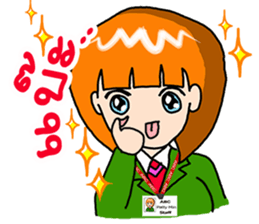 Office girl by ViccVoon Studio sticker #1378092