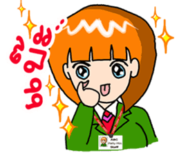 Office girl by ViccVoon Studio sticker #1378092