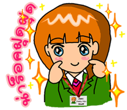 Office girl by ViccVoon Studio sticker #1378094