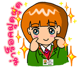 Office girl by ViccVoon Studio sticker #1378094