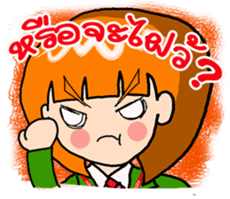 Office girl by ViccVoon Studio sticker #1378103