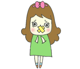 Amatory girl sticker #1379794