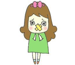 Amatory girl sticker #1379794