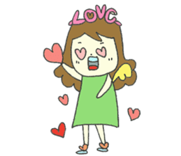 Amatory girl sticker #1379808