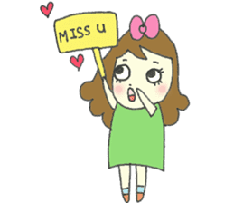 Amatory girl sticker #1379816