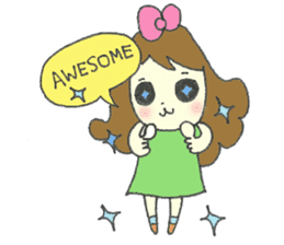 Amatory girl sticker #1379817