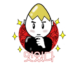 Mr.Egg daily conversation,Korean version sticker #1380802