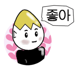 Mr.Egg daily conversation,Korean version sticker #1380809