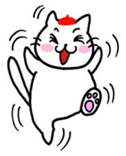 Beret cat Sakura sticker #1381427