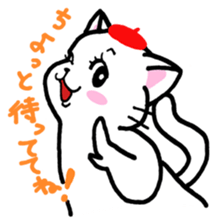 Beret cat Sakura sticker #1381429