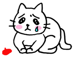 Beret cat Sakura sticker #1381435