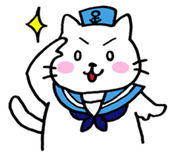 Beret cat Sakura sticker #1381437