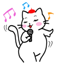 Beret cat Sakura sticker #1381454