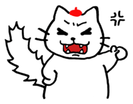 Beret cat Sakura sticker #1381459