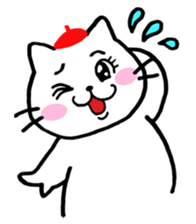Beret cat Sakura sticker #1381461