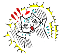 Beret cat Sakura sticker #1381462