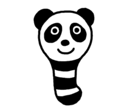 Panda-caterpillar sticker #1381746