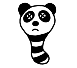 Panda-caterpillar sticker #1381748