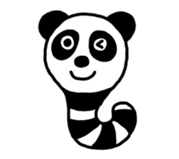 Panda-caterpillar sticker #1381749