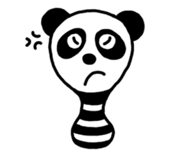 Panda-caterpillar sticker #1381750