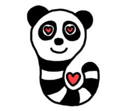 Panda-caterpillar sticker #1381752