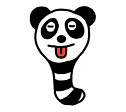 Panda-caterpillar sticker #1381753