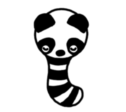 Panda-caterpillar sticker #1381755