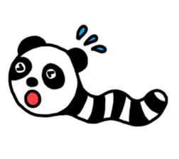 Panda-caterpillar sticker #1381756