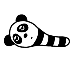 Panda-caterpillar sticker #1381758