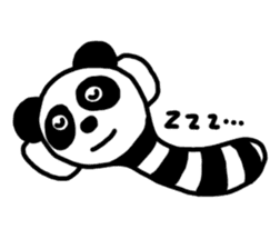 Panda-caterpillar sticker #1381759
