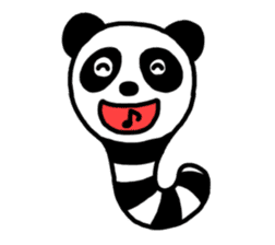 Panda-caterpillar sticker #1381760