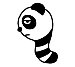 Panda-caterpillar sticker #1381761