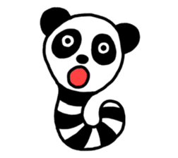 Panda-caterpillar sticker #1381763