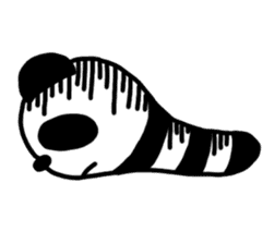 Panda-caterpillar sticker #1381765