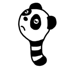 Panda-caterpillar sticker #1381766