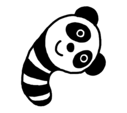 Panda-caterpillar sticker #1381767