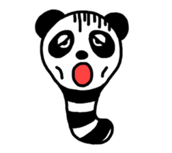 Panda-caterpillar sticker #1381768