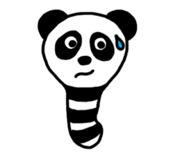 Panda-caterpillar sticker #1381769