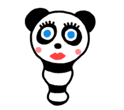 Panda-caterpillar sticker #1381770