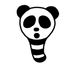 Panda-caterpillar sticker #1381772