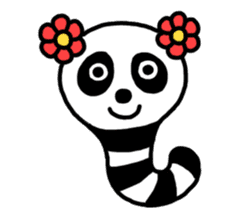 Panda-caterpillar sticker #1381775