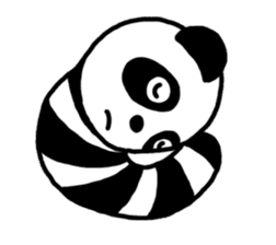 Panda-caterpillar sticker #1381777