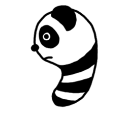 Panda-caterpillar sticker #1381778