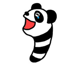 Panda-caterpillar sticker #1381780