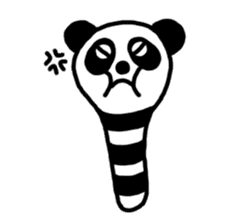 Panda-caterpillar sticker #1381781