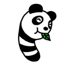 Panda-caterpillar sticker #1381782